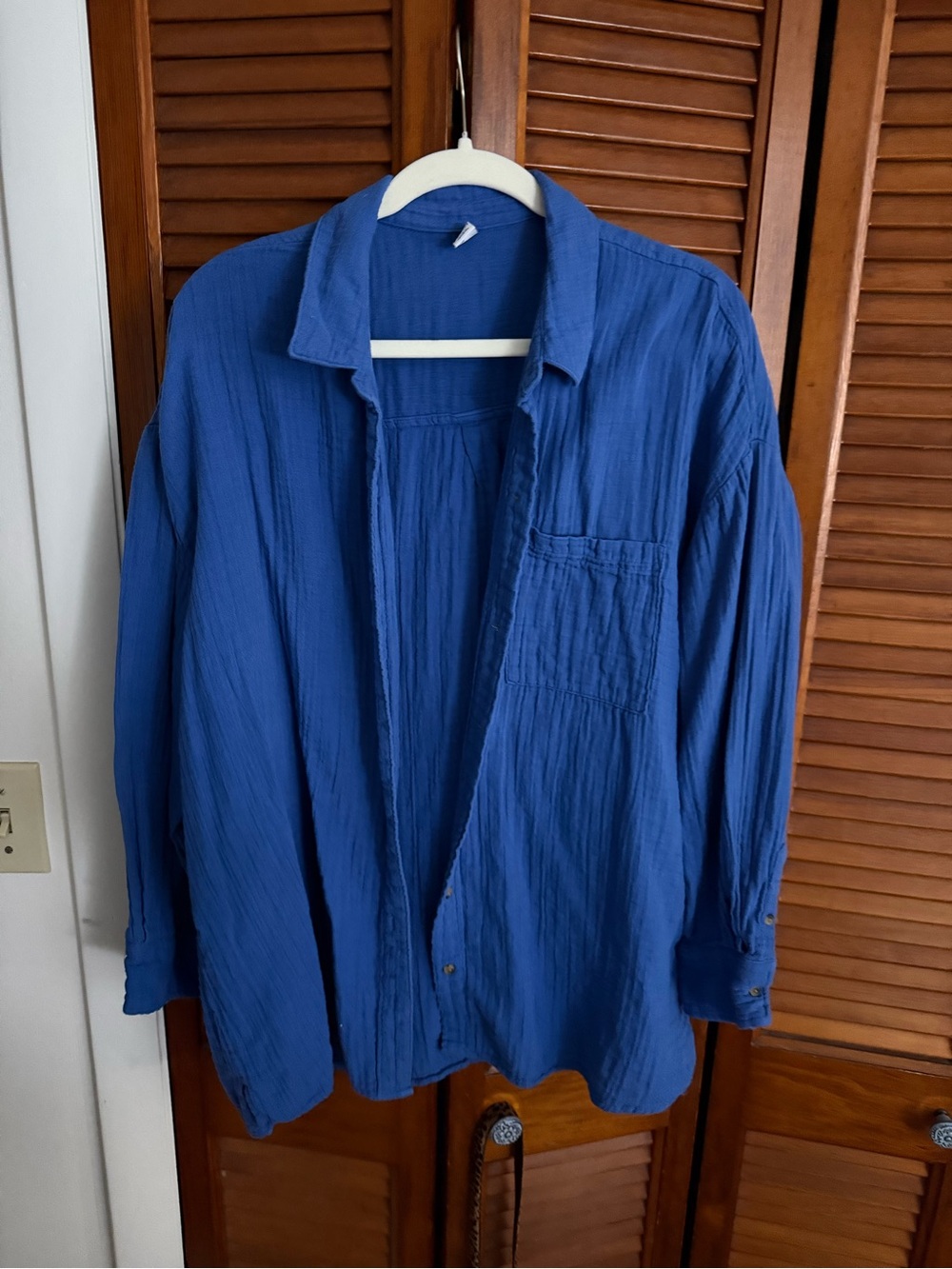 Old Navy XL Blue Gauze Matching Set Shirt & NWT Shorts